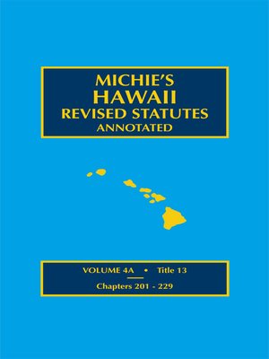 cover image of Michie's Hawaii Revised Statutes Annotated